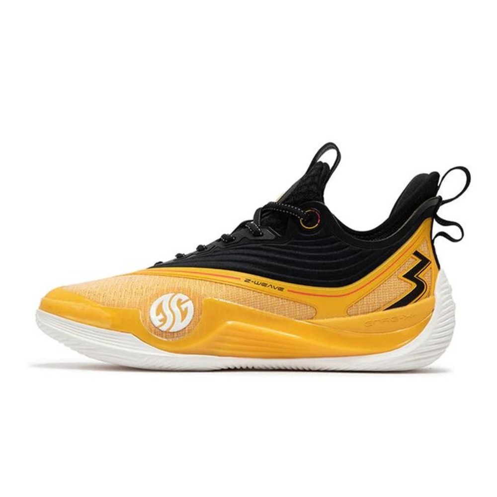 361 Degrees Zen 5 Basketball Shoes Mens Yellow Black Z-Weave Sneakers Low Top 11